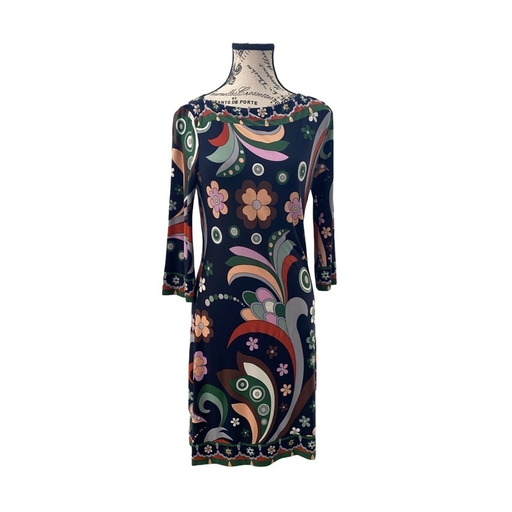 Ali Ro Floral Paisley 70's Vintage Vibes Dress Size 0